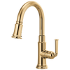 Brizo 63974LF-PG Rook Pull-Down Prep Faucet: Polished Gold