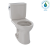 TOTO Drake II 1G Two-Piece Round 1 GPF Universal Height Toilet with CeFiONtect - Sedona Beige - CST453CUFG#12