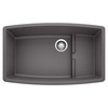 Blanco 441476: Performa Collection 32" Cascade Kitchen Sink with Colander - Cinder