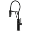 Brizo 63121LF-BL Solna Articulating Faucet With Finished Hose Without Sidespray: Matte Black