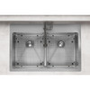 Elkay Crosstown 18 Gauge Stainless Steel 33" x 22" x 9", 1-Hole Equal Double Bowl Dual Mount Sink Kit with Aqua Divide and Faucet