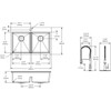 Elkay Crosstown 18 Gauge Stainless Steel 33" x 22" x 9", 1-Hole Equal Double Bowl Dual Mount Sink Kit with Aqua Divide and Faucet