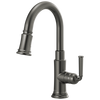 Brizo 63974LF-SL Rook Pull-Down Prep Faucet: Luxe Steel
