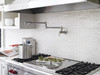 Hansgrohe 04218800 Talis C Pot Filler, Wall-Mounted in Steel Optic