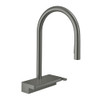 Hansgrohe 73837341 Aquno Select High Arc Kitchen Faucet, 3-Spray Pull-Down, 1.75 GPM in Brushed Black Chrome