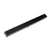 Infinity Drain S-LT 6596 BK 96" S-PVC Series Low Profile Complete Kit with 2 1/2" Perforated Offset Slot Grate in Matte Black Finish