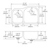 Elkay Lustertone Classic Stainless Steel 31-1/4" x 20" x 10" Offset 40/60 Double Undermount Sink w/Perfect Drain