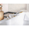Hansgrohe 31441141 Metropol Classic 4-Hole Roman Tub Set Trim with Lever Handles and 1.8 GPM Handshower in Brushed Bronze