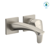 TOTO GM 1.2 GPM Wall-Mount Single-Handle Bathroom Faucet with COMFORT GLIDE Technology, Brushed Nickel - TLG09307U#BN