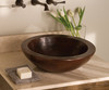 Native Trails CPS255 LAGUNA: Hammered Copper Bathroom Vessel Sink: Antique Finish Native Trails CPS255 LAGUNA: Hammered Copper Bathroom Vessel Sink: Antique Finish
