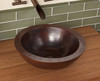 Native Trails CPS255 LAGUNA: Hammered Copper Bathroom Vessel Sink: Antique Finish Native Trails CPS255 LAGUNA: Hammered Copper Bathroom Vessel Sink: Antique Finish