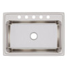 Elkay Lustertone Classic Stainless Steel 31" x 22" x 10-1/8", 5-Hole Single Bowl Drop-in Sink