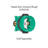 AXOR 16816001 Montreux Thermostatic Trim HighFlow with Cross Handle in Chrome