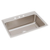 Elkay Lustertone Classic Stainless Steel 31" x 22" x 10-1/8" 3-Hole Single Bowl Drop-in Sink