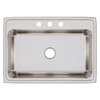 Elkay Lustertone Classic Stainless Steel 31" x 22" x 10-1/8" 3-Hole Single Bowl Drop-in Sink