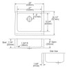 Elkay Lustertone Classic Stainless Steel 25" x 20-1/2" x 7-7/8", Single Bowl Farmhouse Sink Kit