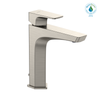 TOTO GE 1.2 GPM Single Handle Semi-Vessel Bathroom Sink Faucet with COMFORT GLIDE Technology, Brushed Nickel - TLG07303U#BN