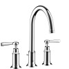 AXOR 16514821 Montreux Widespread Faucet, w/Lever Handle Brushed Nickel