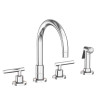 Newport Brass East Linear 9911L/26 Kitchen Faucet w/ Side Spray Polished Chrome