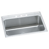 Elkay Lustertone Classic Stainless Steel 31" x 22" x 11-5/8" 3-Hole Single Bowl Drop-in Sink