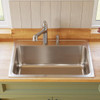 Elkay Lustertone Classic Stainless Steel 31" x 22" x 11-5/8" 3-Hole Single Bowl Drop-in Sink