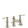 AXOR 16535831  Montreux Widespread Faucet with Lever Handles, Low Spout, 1.2 GPM Polished Nickel