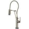 Brizo 64144LF-SS Litze SmartTouch�Articulating Kitchen Faucet With Finished Hose Without Sidespray: Stainless