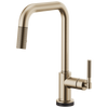 Brizo Litze 64053LF-PC SmartTouch Pull-Down Faucet with Square Spout and Knurled Handle Chrome