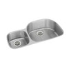 Elkay Lustertone Classic Stainless Steel 36-1/4" x 21-1/8" x 10" 40/60 Double Bowl Undermount Sink Kit