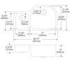 Elkay Lustertone Classic Stainless Steel 36-1/4" x 21-1/8" x 10" 40/60 Double Bowl Undermount Sink Kit