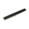 Infinity Drain 42" FFAS 6542 BK Linear Drain Kit: Matte Black