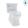 TOTO Eco Soiree One Piece Elongated 1.28 GPF Universal Height Skirted Toilet with CeFiONtect - Colonial White - MS964214CEFG#11