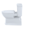 TOTO Eco Soiree One Piece Elongated 1.28 GPF Universal Height Skirted Toilet with CeFiONtect - Colonial White - MS964214CEFG#11