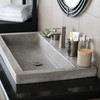 Native Trails NSL3619-A Trough 3619 Bathroom Sink: Ash Native Trails NSL3619-A Trough 3619 Bathroom Sink: Ash