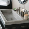 Native Trails NSL3619-A Trough 3619 Bathroom Sink: Ash