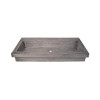 Native Trails NSL3619-AX Trough 3619 Bathroom Sink: Ash-No Faucet Holes