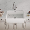 Elkay Fireclay 30" x 19-15/16" x 9-1/8", Single Bowl Farmhouse Sink Kit with Filtered Faucet, White