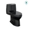 TOTO Ultramax Ii One-Piece Elongated 1.28 Gpf Universal Height Toilet With Ss124 Softclose Seat, Washlet+ Ready, Ebony