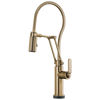 Brizo 64144LF-GL Litze SmartTouch�Articulating Kitchen Faucet With Finished Hose Without Sidespray: Luxe Gold