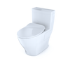 TOTO Legato One-Piece Elongated 1.28 GPF Toilet with CeFiONtect and SoftClose seat, WASHLET+ ready, Cotton White - MS624234CEFG#01