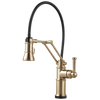 Brizo 64225LF-GL Artesso Single Handle Articulating Kitchen Kitchen Faucet with SmartTouch Technology: Luxe Gold