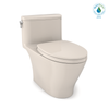 TOTO Nexus One-Piece Elongated 1.28 GPF Universal Height Toilet with CeFiONtect and SS124 SoftClose seat, WASHLET+ ready, Sedona Beige - MS642124CEFG#12