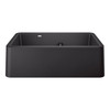 Blanco 402322: Ikon Collection 33" Apron Double Bowl Farmhouse Sink with Low Divide - Anthracite