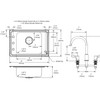 Elkay Lustertone Classic Stainless Steel 25" x 17" x 6-1/2", 4-Hole Single Bowl Drop-in Classroom ADA Sink Kit