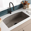Native Trails NSKQ3320-A Farmhouse Quartet Kitchen Sink: Ash Native Trails NSKQ3320-A Farmhouse Quartet Kitchen Sink: Ash