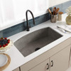 Native Trails NSKQ3320-A Farmhouse Quartet Kitchen Sink: Ash Native Trails NSKQ3320-A Farmhouse Quartet Kitchen Sink: Ash