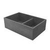 Native Trails NSKD3321-S Farmhouse Double Bowl Kitchen Sink: Slate Native Trails NSKD3321-S Farmhouse Double Bowl Kitchen Sink: Slate