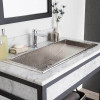 Native Trails CPS506 Trough 36 Bathroom Sink in Brushed Nickel