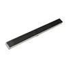 Infinity Drain S-LAG 6596 BK 96" S-PVC Series Low Profile Complete Kit with 2 1/2" Wedge Wire Grate in Matte Black Finish
