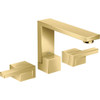 AXOR 46050991 Edge Widespread Faucet 130, 1.2 GPM in Polished Gold Optic